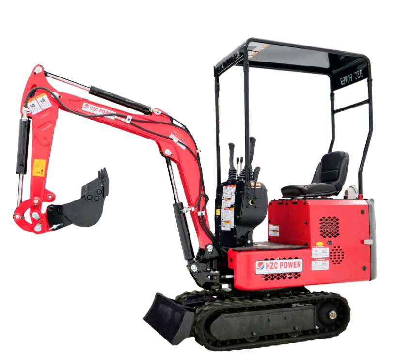 HZC Power EBKB810K - vista lateral izquierda Miniexcavadora HZC Power EBKB810K - vista lateral izquierda