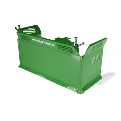 Empujador hidráulico de ensilado INTERTECH GS03 GS05 para tractor