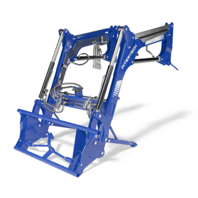 Cargador frontal INTERTECH IT 400 para tractor, 400 kg y 2.200 mm de elevación
