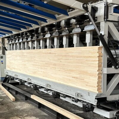 Prensa hidráulica rotativa JUWAL de cuatro estaciones para madera