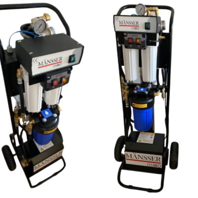 Sistema profesional MANSSER OSMO de agua desmineralizada para paneles solares y fachadas