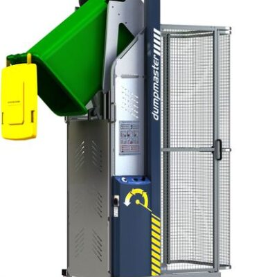 Elevador y volteador de contenedores SIMPRO Dumpmaster de 250 kg