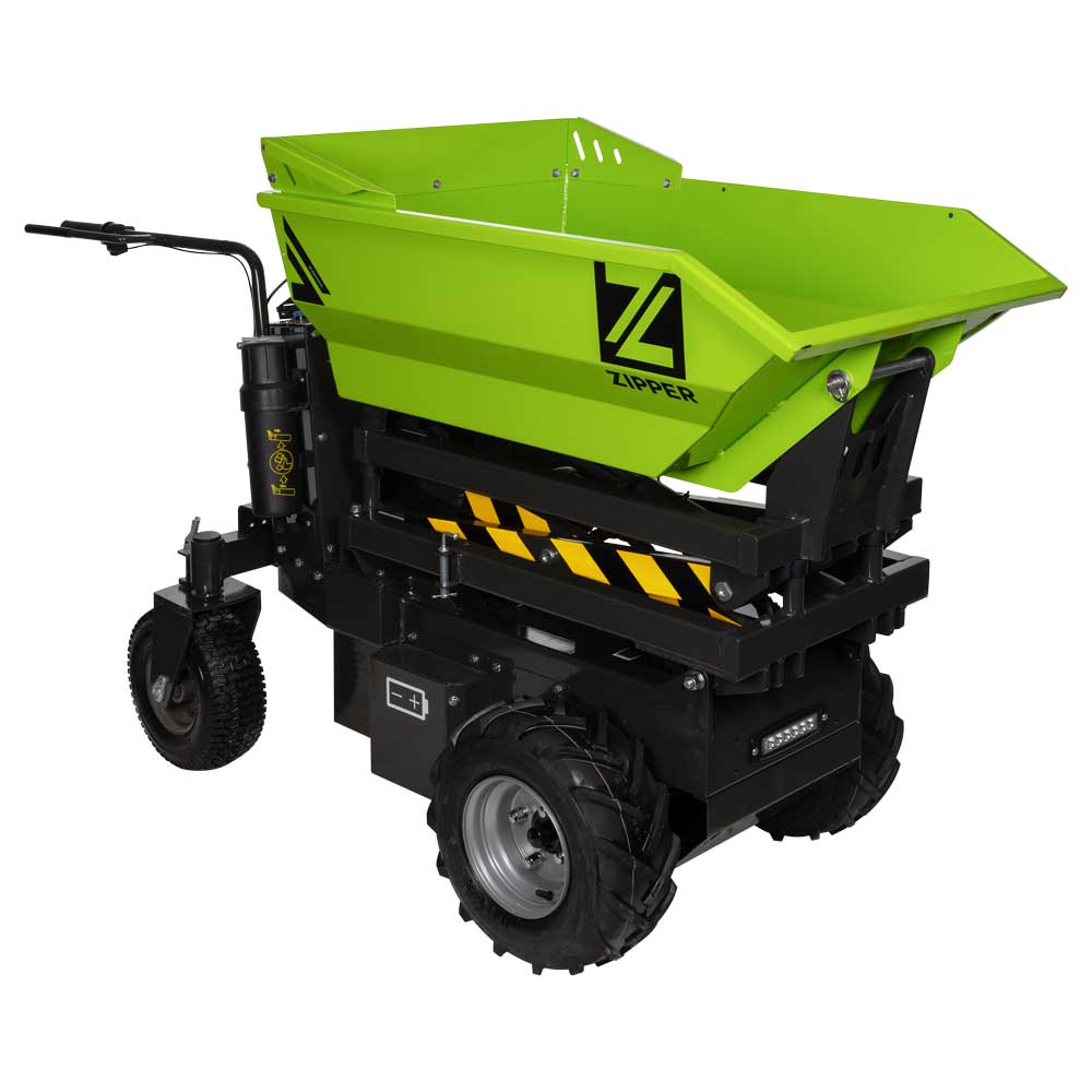 Minidumper eléctrico ZIPPER ZI-ED600HKS 500 kg con elevación 1,4 m