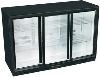 Armario expositor refrigerado negro La Bari SGN-320-HS