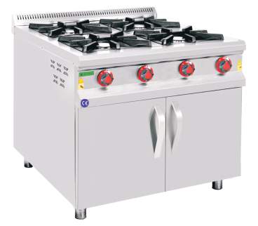 Cocina profesional a gas La Bari SKC-SDKZ-880 4 fuegos