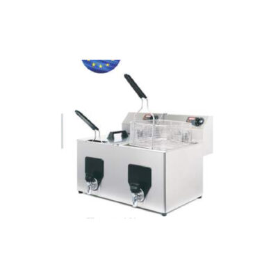 Freidora eléctrica doble Fiamma FF-10+10-TR-NV 8+8 L
