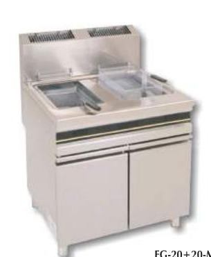 MAGNUS Doppel-Gasfritteuse FG-15+15-M | 15+15 L