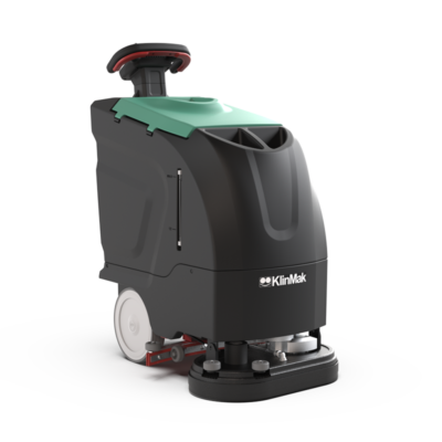 Fregadora secadora profesional KlinMak Joker 5050 de conductor a pie, vista general oficial