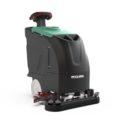 Fregadora secadora industrial KlinMak Joker 5070 con cabezal para cuatro cepillos, vista general oficial
