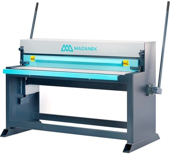 Cizalla guillotina manual MAZANEK GR 1250/1,5 para chapa hasta 1,5 mm