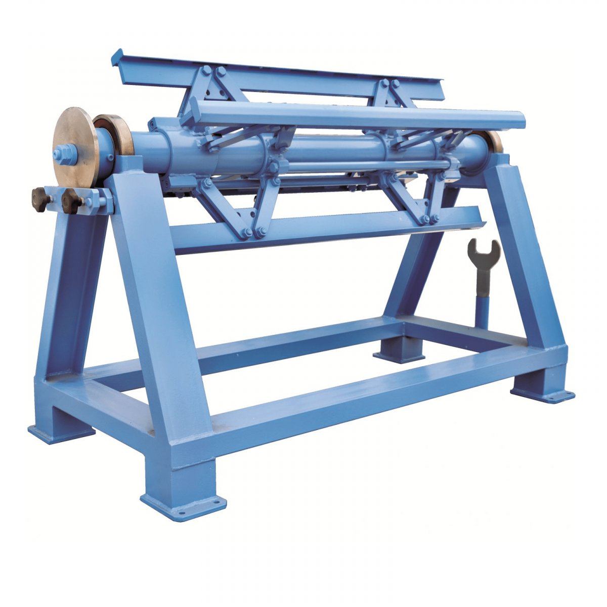 Desbobinador manual de bobinas de chapa MAZANEK RR 1500/5t para carga de hasta 5 toneladas
