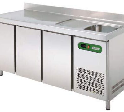 Mesa refrigerada con fregadero serie SMPGF Sudimp