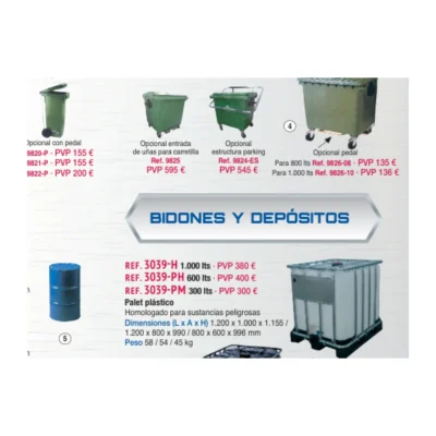 Estructura para contenedores Novodinámica 9824-ES compatible con 9823/9824
