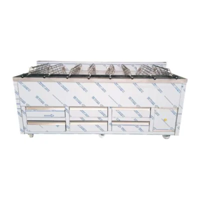 Barbacoa profesional rotativa SMBC-1650-R | 6 parrillas