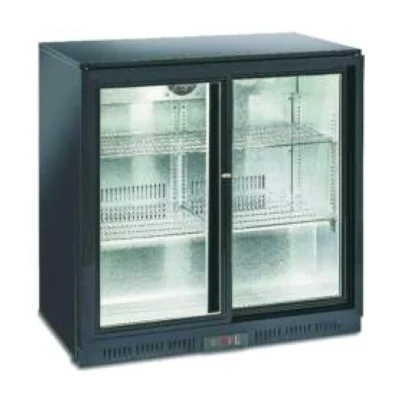 Armario expositor refrigerado negro SGN-220-HS | 220 L