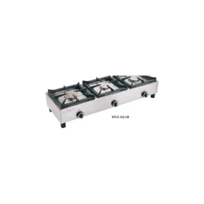 Cocina a gas sobremostrador La Bari SFGI-3Q-LB | 3 quemadores