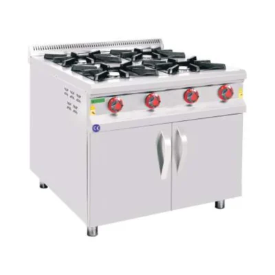 Cocina profesional a gas La Bari SKC-SDKZ-880 | 4 fuegos