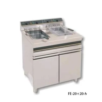 Freidora eléctrica doble MAGNUS FE-15+15-M | 13+13 L, 18 kW