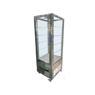 Expositor vertical refrigerado para pastelería SGN-600-RF | 4 caras de cristal