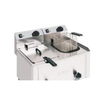 Freidora eléctrica profesional doble La Bari FKG-100-LB | 10+10 L