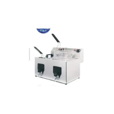 Freidora eléctrica doble Fiamma FF-10+10-TR-NV | 8+8 L, trifásica