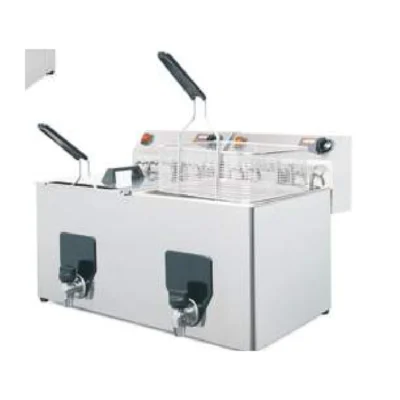 Freidora eléctrica doble Fiamma FF-15+15-TR-NV | 13+13 L, trifásica